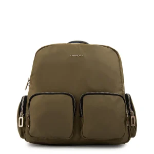 Mochila teri mediana verde oliva