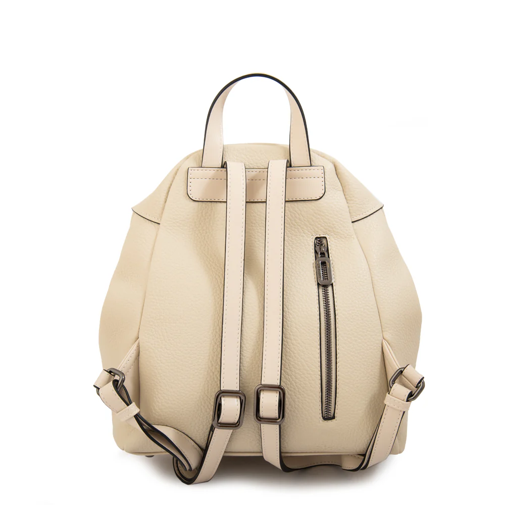 Mochila con tapa mediana jessie blanco crudo - Imagen 3