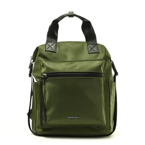 Mochila pequeña chenille verde oliva