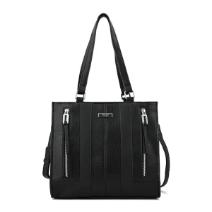 Cartera tote tres divisiones bluma Negro especial