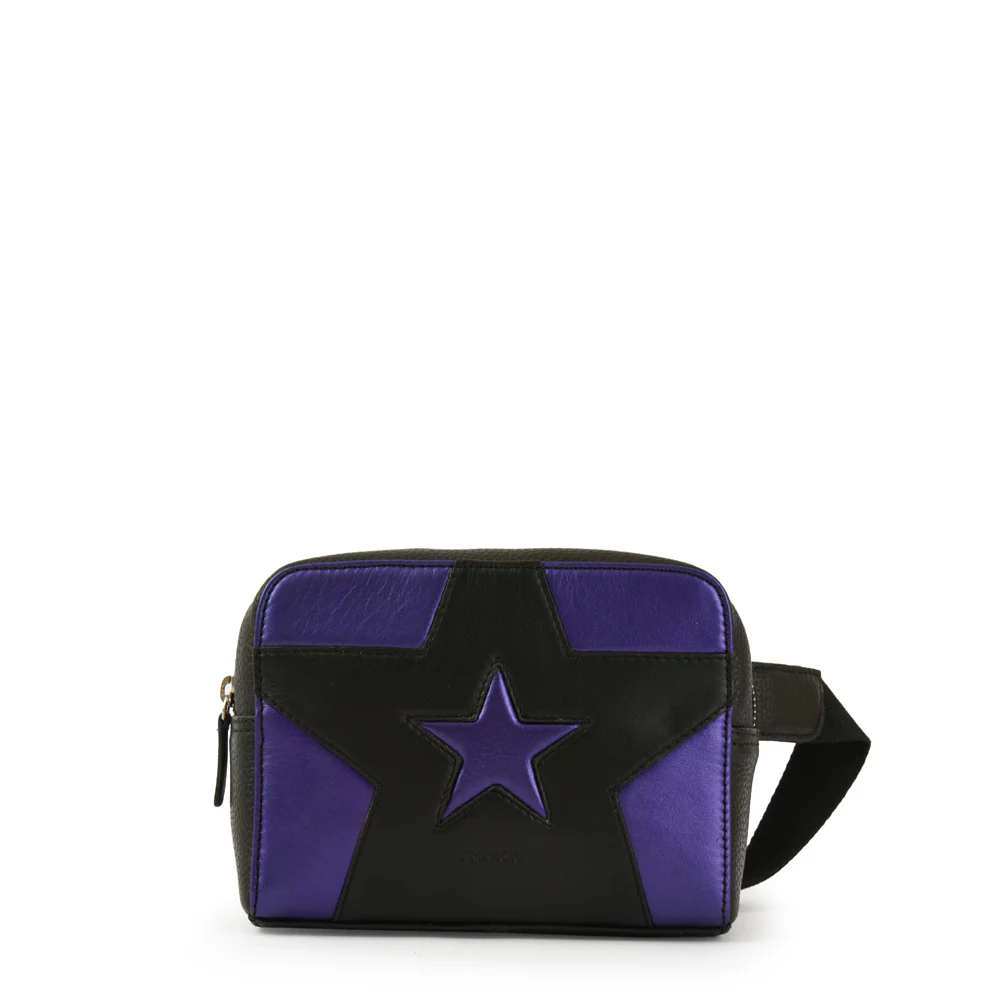 Banano étoiles cuero pequeña mix color