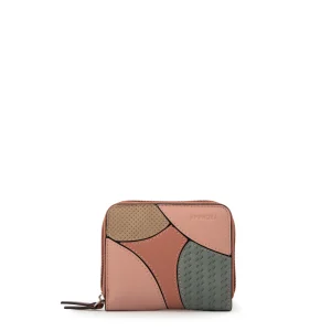 Billetera cierre exterior oriani pequeña rosa viejo