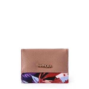 Tarjetero con ventana animalia rosa viejo