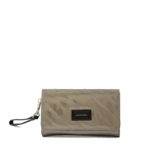 Billetera acordeon dean mediana plateado oscuro