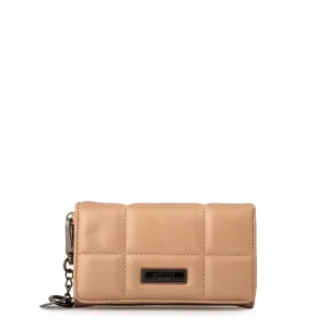 Billetera pequeña vania rosa metalico