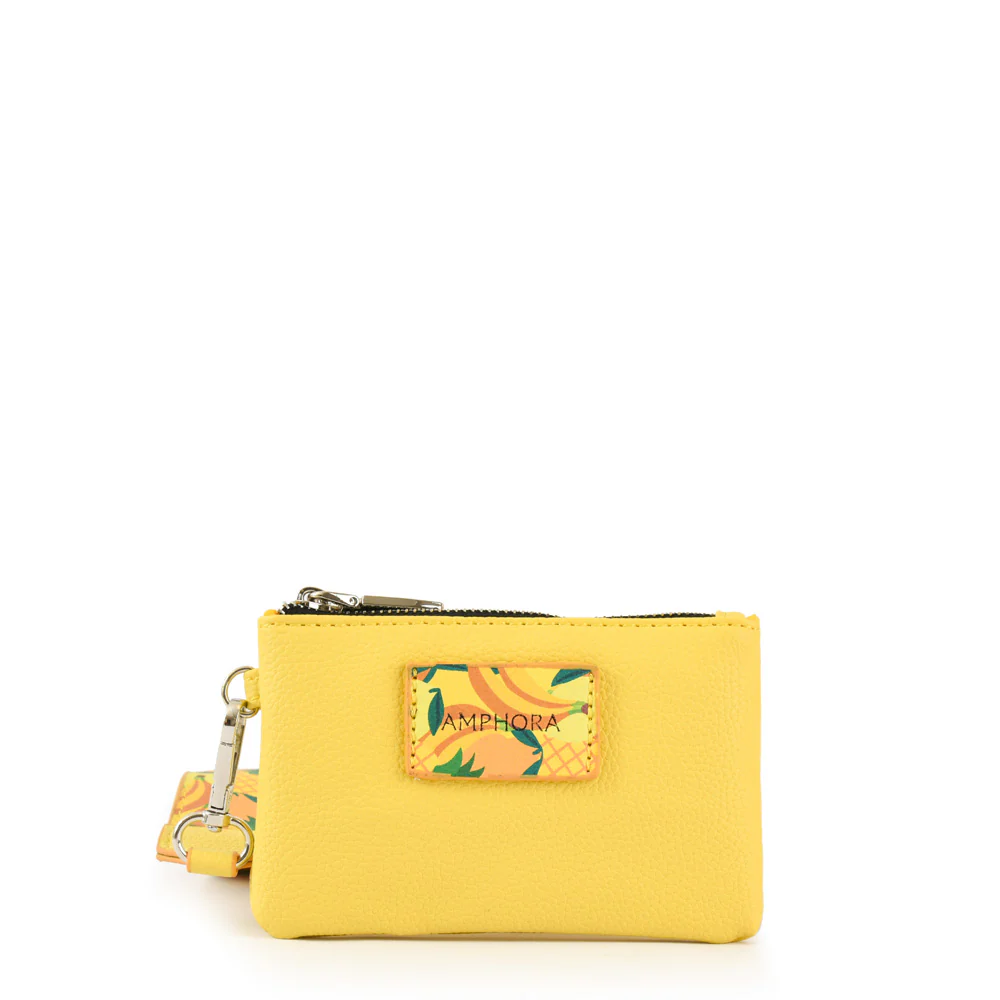 Monedero rectangular fruity amarillo