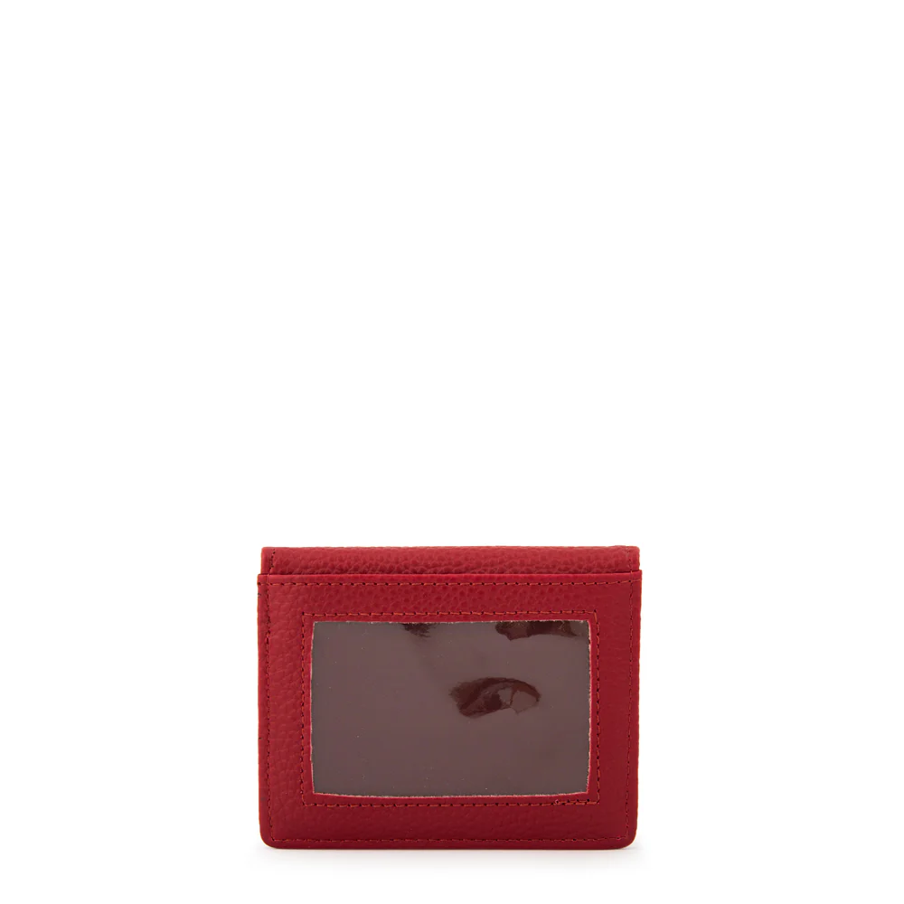 Tarjetero pequeña naty rojo oscuro - Imagen 2