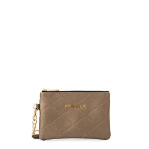 Monedero pequeña suiza plateado oscuro