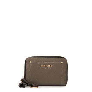 Billetera mediana etiopia plateado oscuro