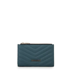 Billetera doble marina mediana denim