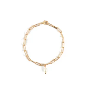 Pulsera perlina dorado