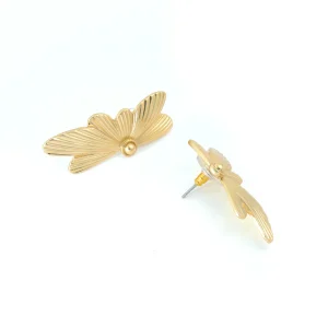 Aros butterfly dorado claro