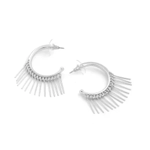 Aros argollas panchi plateado