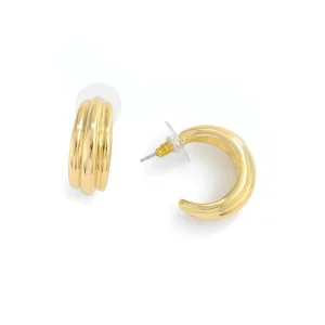 Aros argollas anita dorado claro