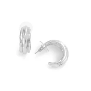 Aros argollas anita plateado