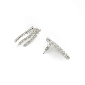 Aros con colgante esperanza plateado