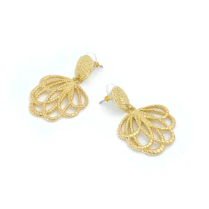 Aros con colgante nelida dorado claro