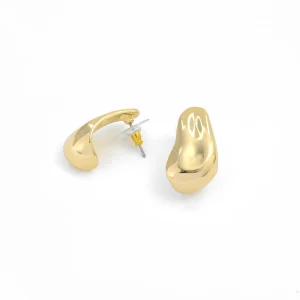 Aros argollas elba dorado claro