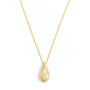 Collar con colgante anais dorado claro