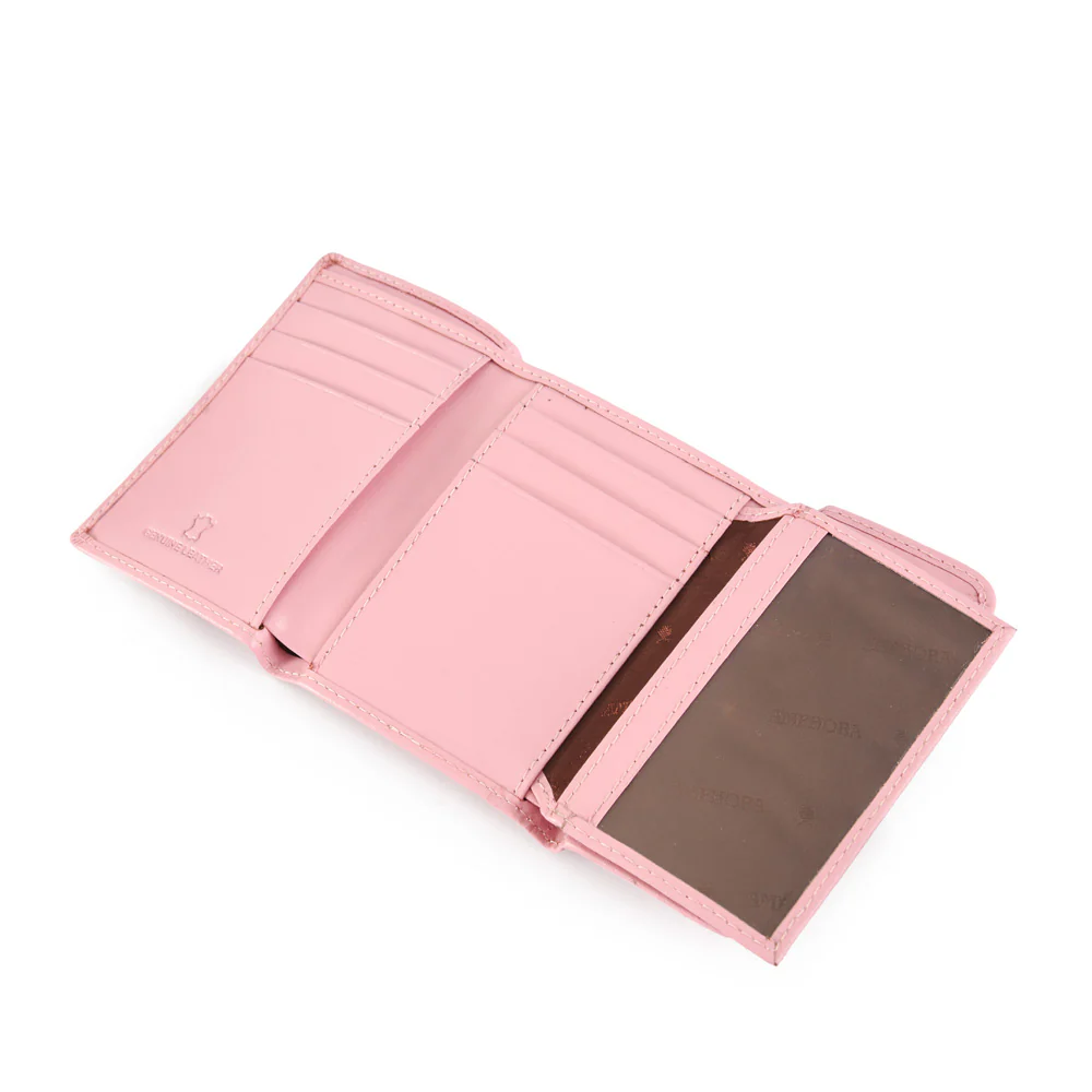 Billetera new stripes cuero mediana rosa viejo - Imagen 4