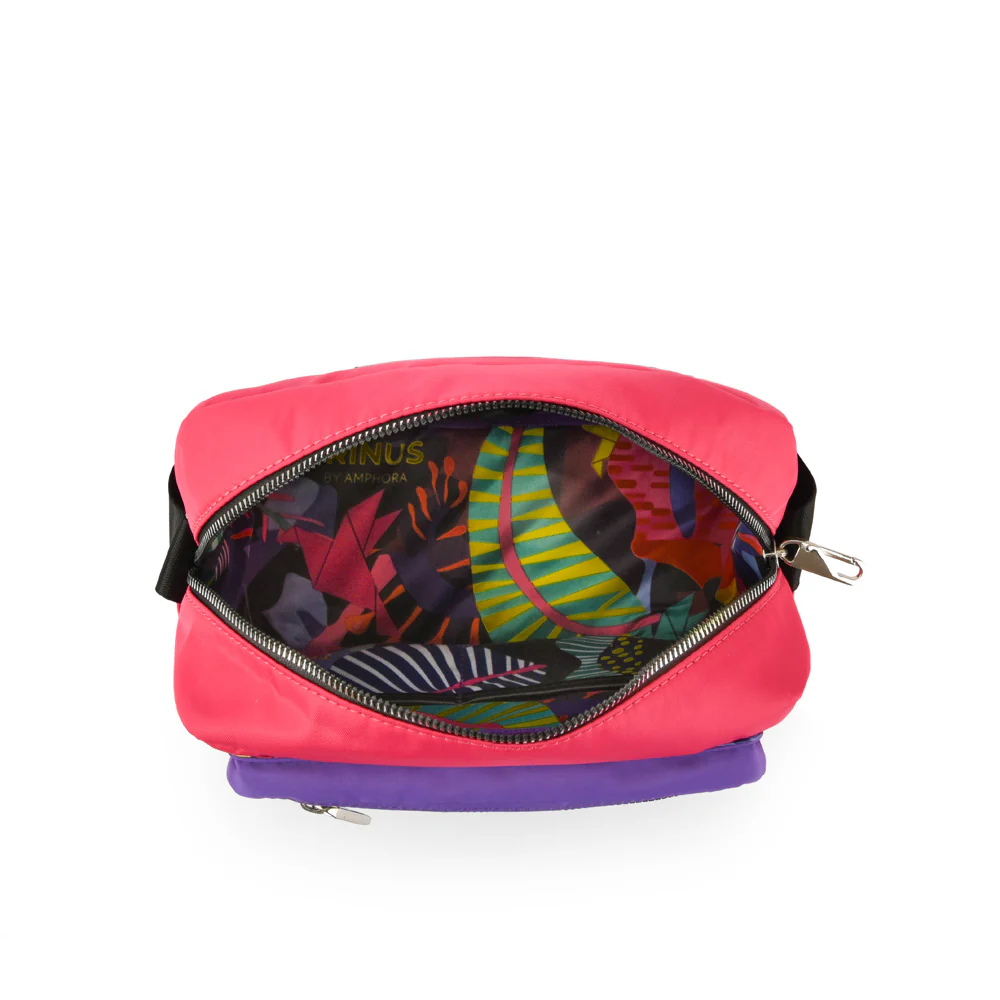 Cartera bandolera mediana silvie fucsia - Imagen 4