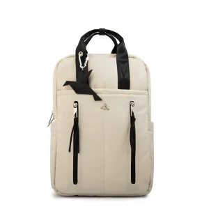 Mochila porta notebook grande juliana blanco crudo