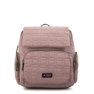 Mochila con tapa sahara pequeña rosa viejo