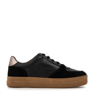 Zapatilla ester cuero negro