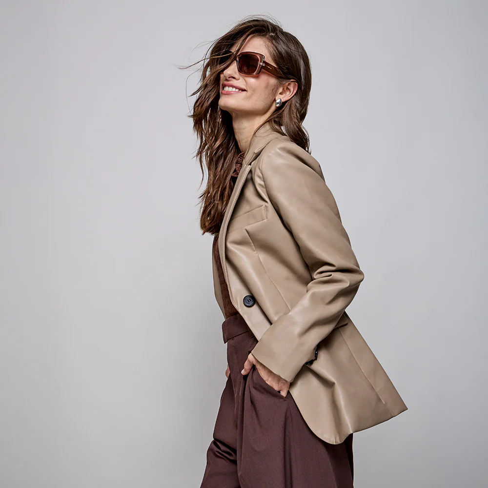 Blazer jacket gaby taupe - Imagen 7