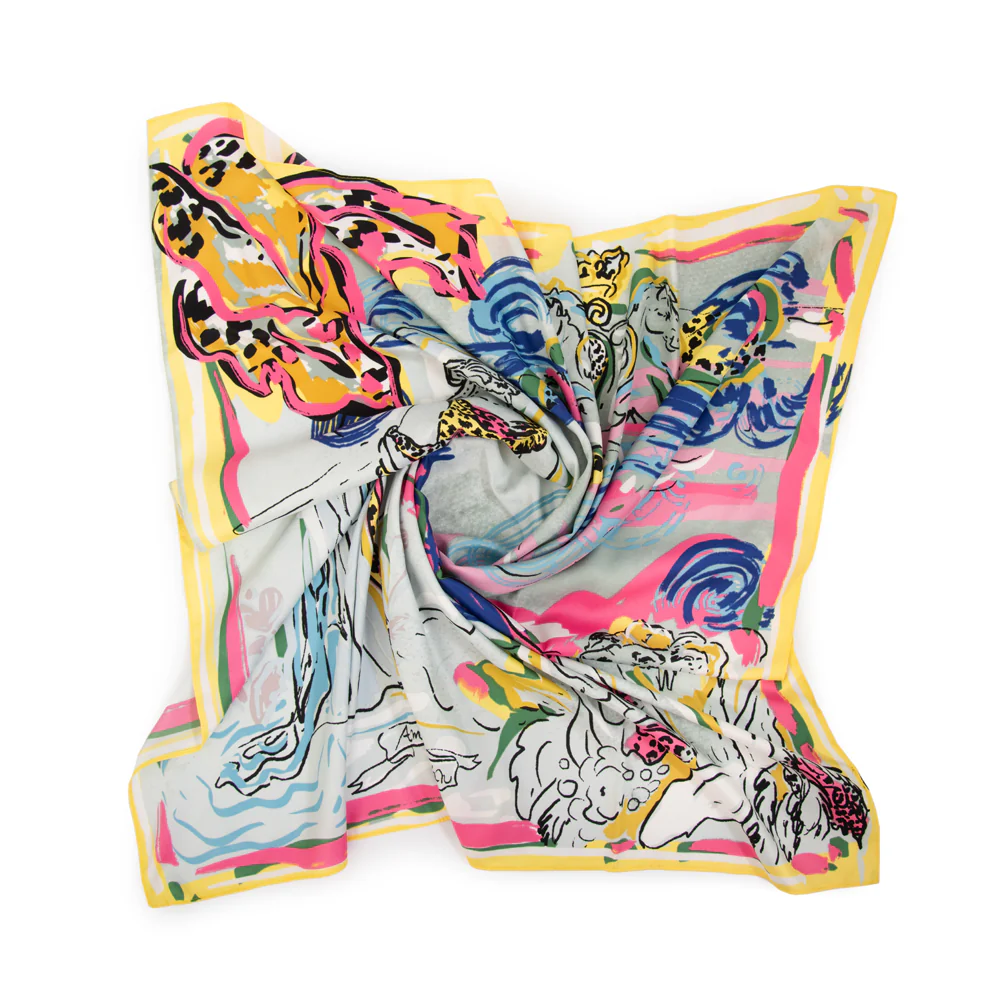 Pañuelo mediana voyage blanco crudo